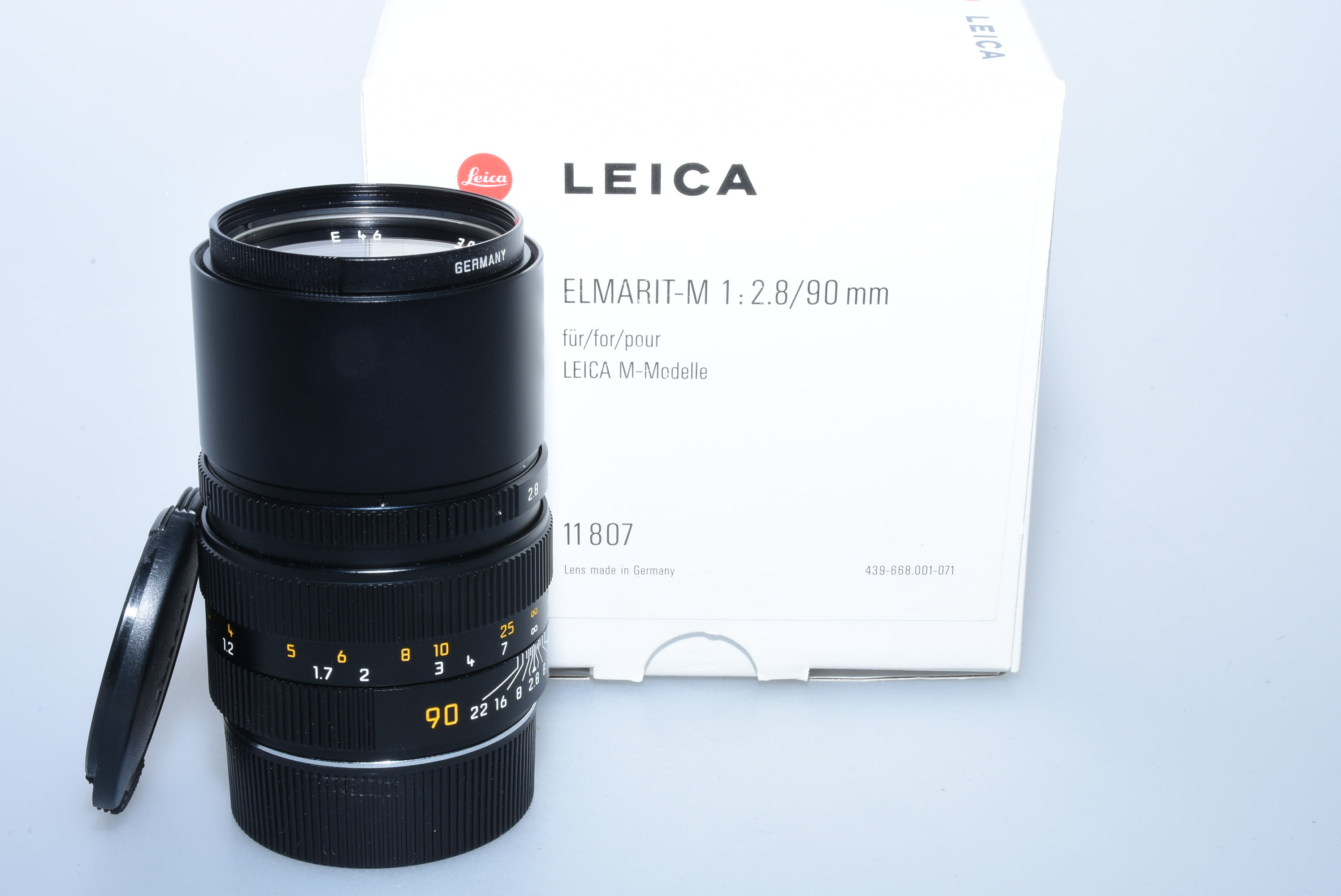 Leica M 90mm 2,8 Elmarit 11807 + Sonnenblende