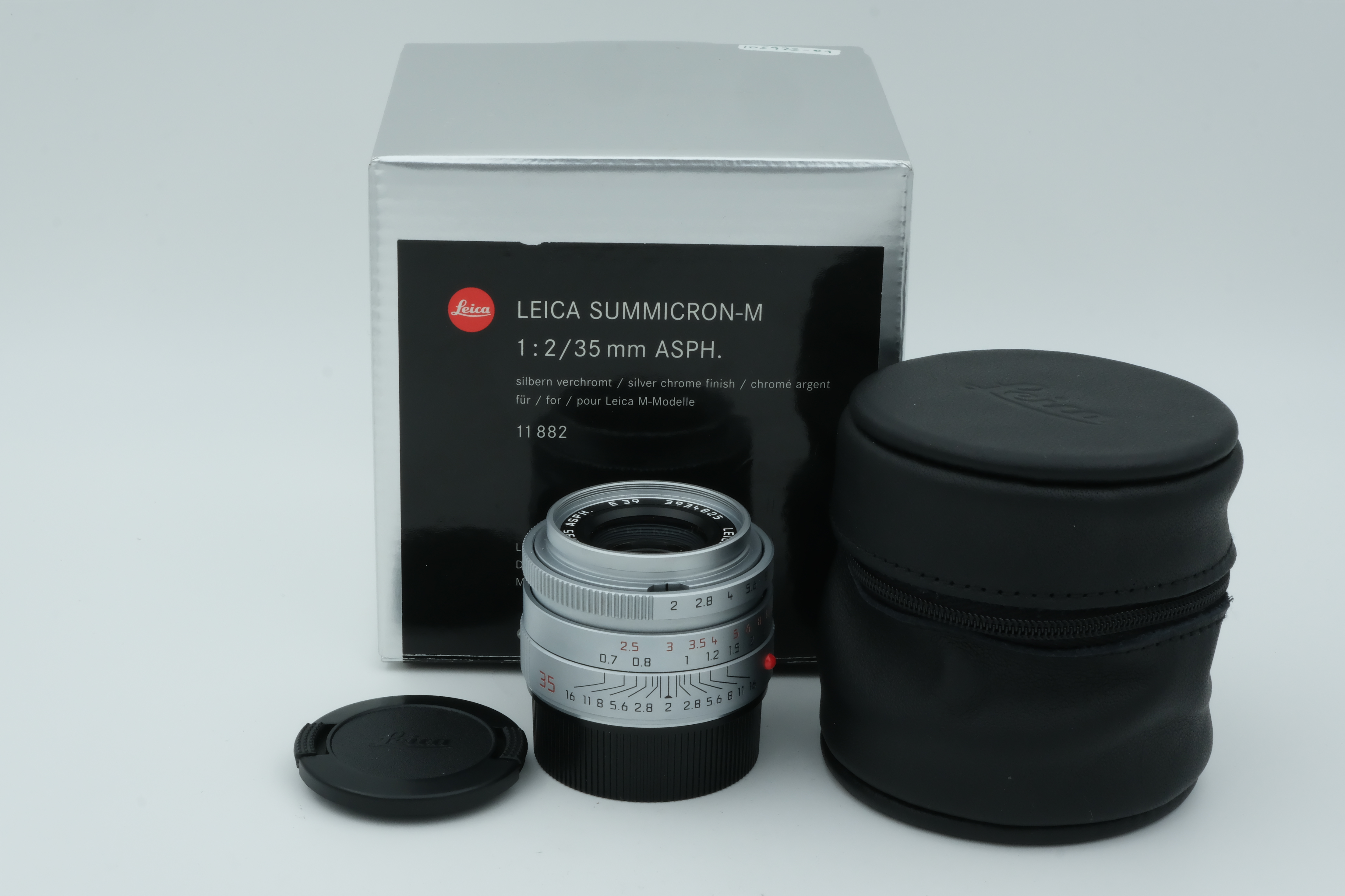 Leica Summicron-M 35mm 2,0 Asph. 11882 silber + Sonnenblende, 6 Monate Garantie