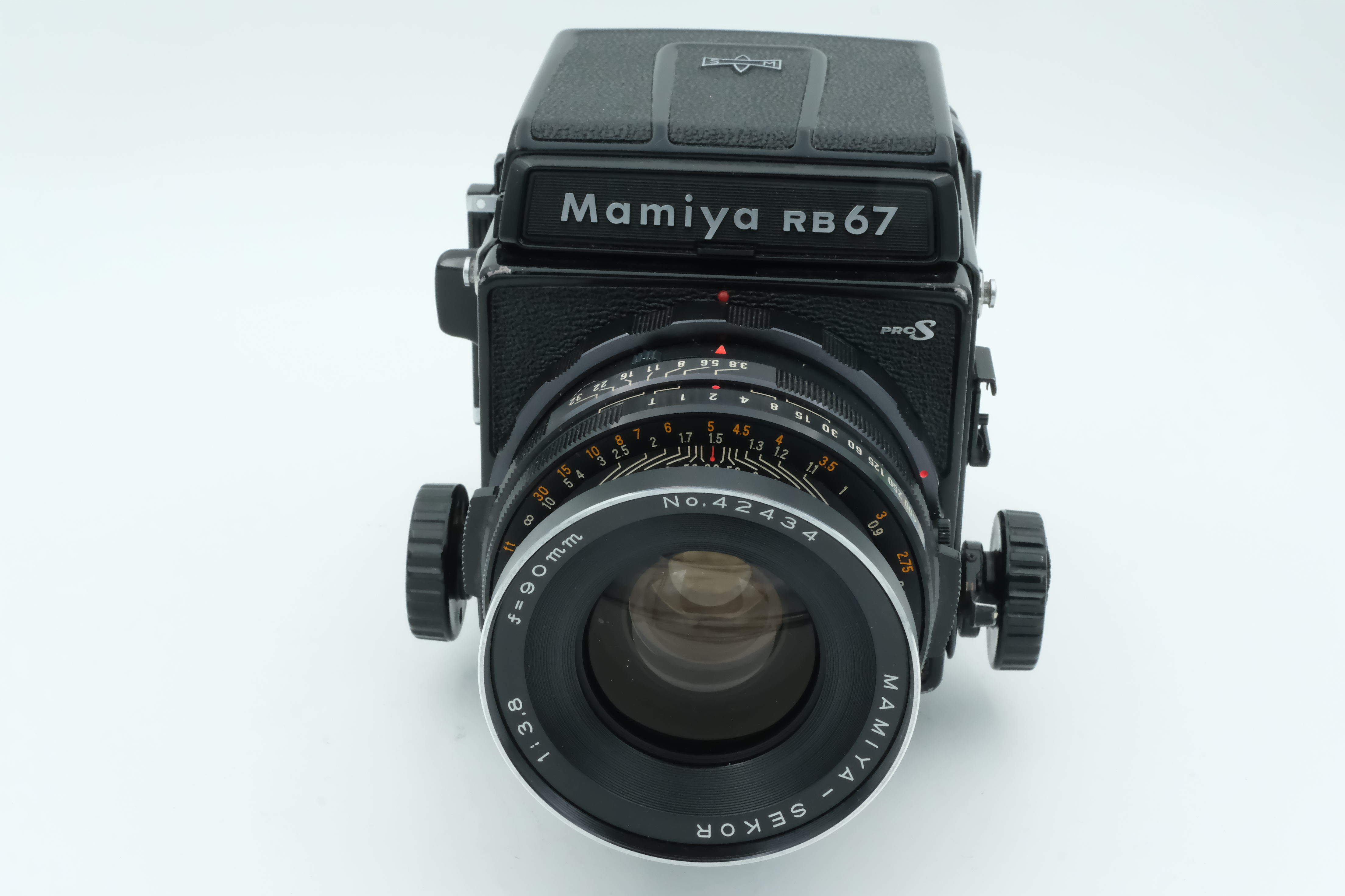 Mamiya RB 67 S Gehäuse + 90mm 3,8 + Lichtschacht + 120 Magazin 6x7 + 4,5x6 Magatin